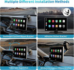 9" Wireless Apple Carplay Screen for Car,with 4K Dash Cam | and 1080p Backup Camera,Apple Carplay & Android Auto with DVR,GPS Navigation Mirror Link,Bluetooth,FM, Siri