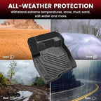 Floor Mats and Cargo Liner for Ford Edge 2015-2024 All Weather Protector TPE Car Liners Custom Fit Vehicle Accessories, 1st & 2nd & Trunk Mat Combo Set, 4pcs Black