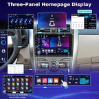 [4+64G] Android Radio for Toyota Corolla 2009-2013 - 9 inch IPS 1280 * 720P Touchscreen Corolla Stereo - Wireless Carplay and Android Auto, WiFi, GPS, Custom Homepage, Mirror Link + AHD Backup Camera