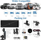Carpuride W903 9.3" Wireless Carplay & Android Auto with Dash Cam | 4K Front & 1080P Rear Camera, Loop Recording, Bluetooth Audio, Mirror Link, GPS