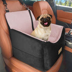 Dog Car Seats for Small Medium Dogs Under 35lbs, Dog Booster Seat with Detachable Washable Cover and Cushion, Memory Foam Pet Car Seat with Safety Belt and Storage Pockets (BP)