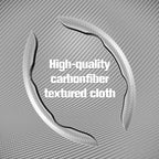 2pcs Carbon Fiber Anti-Skid Steering Wheel Cover, Waterproof & Segmented Butterfly Design, Universal 99% Vehicle Wheel Cover Protector, Car Interior Accessories (White-2pcs)