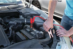 E00012 22 pc. Essential Roadside Assistance Kit: 12V Vortex Tire Inflator, Booster Cables, LED Flashlight, Safety Tools, Emergency Kit, Toolkit with Cable ties, Gloves, Storage Case