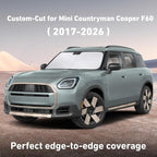 Windshield Sunshade Compatible for Mini Country Man Cooper F60 2017-2024 2025 2026, Sun Visor for Front Windshield & Window Sun Shade Cover, UV Heat Blocker & Protector, Car Accessories