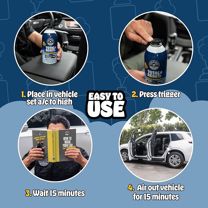 Odor Eliminating Fogger 3 Pack – Black Frost Scent, 3 Oz Each – Set-and-Forget System to Remove Smoke, Pet, Gym, and Food Odors in Cars, Trucks, SUVs