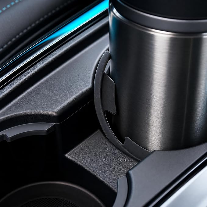 Car Cup Holder Insert 6 Pack, Curved Leaf Cup Holder Expander Anti Slip Pad, Silicone Car Cup Holder for Reducing Vibration and Noise, Fits Round Cup Holders for Most Cars Trucks SUVs