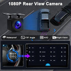 10.1" Car Radio for Ford Mustang 2010-2014: [4G+64G] Upgrade Android 15 Stereo Wireless CarPlay Android Auto, BT 5.4, WiFi 6, GPS, FM, RDS, EQ, SWC, 1080P Backup Camera (Only fit Manual AC)