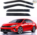 KPY Rain Guards Fit for 2019-2024 Kia Forte, Out-Channel Window Visors Vent Wind Deflectors 4PC, Car Accessories for 19-24 Forte (Excludes Hatchback)