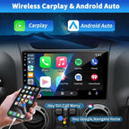 Car Stereo Radio for Jeep Wrangler JK Compass Grand Cherokee Dodge Ram 1500, Android 13 2GB+64GB, 10 inch IPS Touchscreen Wireless CarPlay Android Auto GPS Bluetooth AM/FM WiFi SWC, Backup Camera