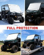 UTV Windshield Cover Compatible with Can-Am Defender 2016-2026 and Polaris Ranger XP 1000 2017-2026 (Not RZR), Waterproof Transport Protector for Ice and Snow