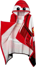 Cars Boys Towel, Lightning McQueen Swimming Towels for Kids, Wearable Bath Towels, Wrap Beach Towel, Red One Size