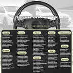 Black and Gray Microfiber Auto Car Steering Wheel Cover Universal 15 inch