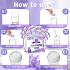 Poo Powder for Portable Toilet Gel Powder, Camping Toilet Gel 50PCS | Lavender Scent Pee Powder, Eco Toilet Gel for 650ml Urine/10g, Toilet Gel Powder for Outdoor Camping and Hiking