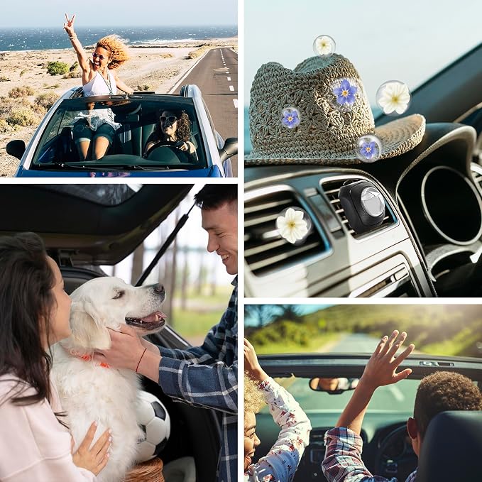 Car Air Fresheners, 6 Pack, Fresh, Car Fresheners Vent Clips, Long Lasting Air Freshener, Car Refresher for Men Women