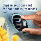 Car Air Freshener Vent Clip Multipack Mango Splash Scent, Long Lasting Smell Fighter for Strong Odors Car Clip Automotive Vent Air Freshener 4 Count