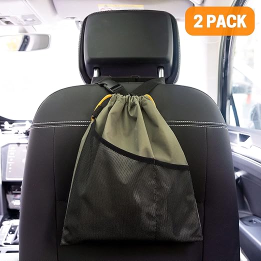 2PCS Hanging Car Garbage Can - Waterproof Leakproof Trash Bag | Car Trash Can with Durable Leakproof Lining, Keeps Vehicle Clean and Neat