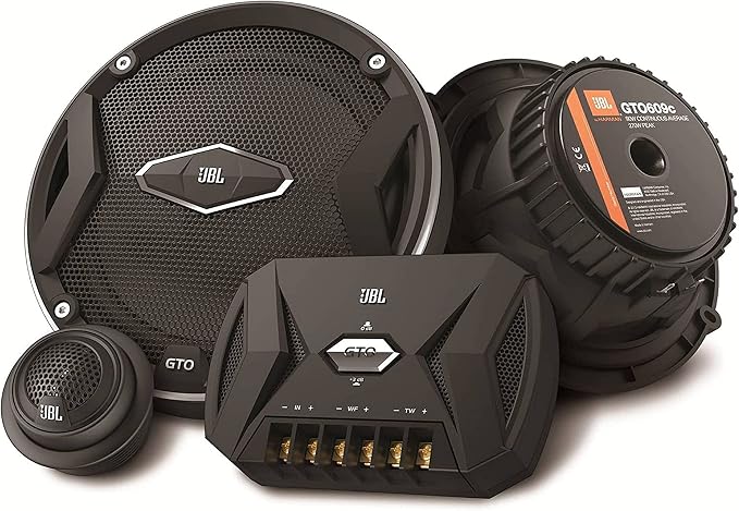 GTO609C 270 Watts 6-1/2" Premium Car Audio Component Stereo Speaker System with Patented Plus One Woofer-Cone Technology