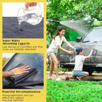 Ultrasoft, Large, Thick and Quick Drying Car Microfiber Cleaning Towel 800GSM Polishing Waxing Auto Detailing Towel Cloth (6pack) (Grey-Yellow)