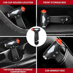 Gadgets Inside the Car Emergency Kit, Seat Belt Cutter and Window Breaker, Roadside Emergency Car Kit, Car Supplies for Women in Emergencies, Tool to Break Car Window and Cut Seat Belt, Black