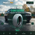 Phi-R All-Season Passenger Car Performance Radial Tire-185/35R17 185/35/17 185/35-17 82V Load Range XL 4-Ply BSW Black Side Wall UTQG 400AA