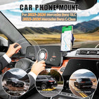 Car Phone Mount for 2023-2026 Mercedes Benz GLC / 2022-2026 C-Class, Smart Auto-Clamping on 12.3" Instrument Cluster Screen, 15W Wireless Fast Charging, 360° Adjustable, Without Blocking Airflow