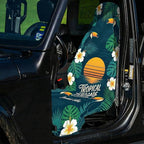 2 Pack Car Seat Towel Covers, Sweat-Proof Microfiber Seat Protectors for Gym, Running, Beach & Workout, Breathable Quick-Dry, Machine Washable, Tropical Toucan Print, Universal Fit