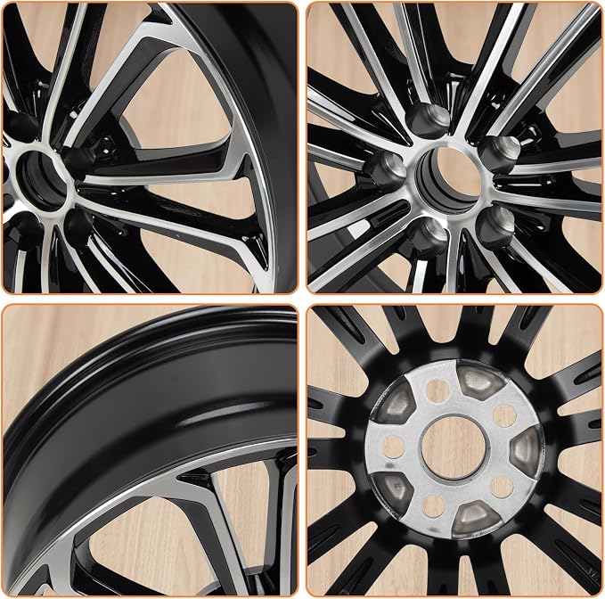 New 17x7" 17 Inch Premium Aluminum Alloy Wheel Rim Compatible with Toyota Corolla 2014-2016 | OEM Design, Alloy Replacement Wheel, Super Duty Car Rims Replacement - OE Stock Specs, Gloss Black