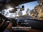 4K Dash Cam Front and Rear, 64GB SD Card, Dual Dash Camera for Cars with Wi-Fi, GPS, ADAS, BSD, LCA, 3’’ IPS Display Car Camera, APP & Voice Control, Night Vision, 24H Parking Mode