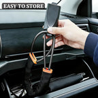 Car Steering Wheel Lock, Reliable Club Steering Wheel Lock Anti-Theft Device with 3 Keys, Max 17 Inch Length, Fits Most Vehicles, Trucks, SUVs, Vans, Golf Car Security Device - Black