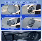Car Windshield Sun Shade, Foldable Reflective Sun Shade for Car Windshield, Compatible with Tesla Model Y Model 3 2016~2025