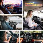 Steering Wheel Cover, Auto Cute PU Diamond Bling Breathable Soft Comfort Leather Car Interior Accessories Sparkly Fit Most O-Shaped Steering Wheels for Women Men (Black-Bling)