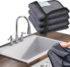 Shiny Cleaning Cloths,3pcs Shiny Drying Towels,Shower Doors Drying Towels,16 * 24in Streak Free Glass Window Car Mirror Super Absorben Microfiber Cleaning Cloths (3pcs grey16*24")