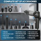 Portable Car Vacuum Cordless 20000Pa 6 in 1 Multifunctional Adjustable Small Handheld Vacuum 7800mAH with Brushless Motor for Gifts, Car Home and Office SW-102