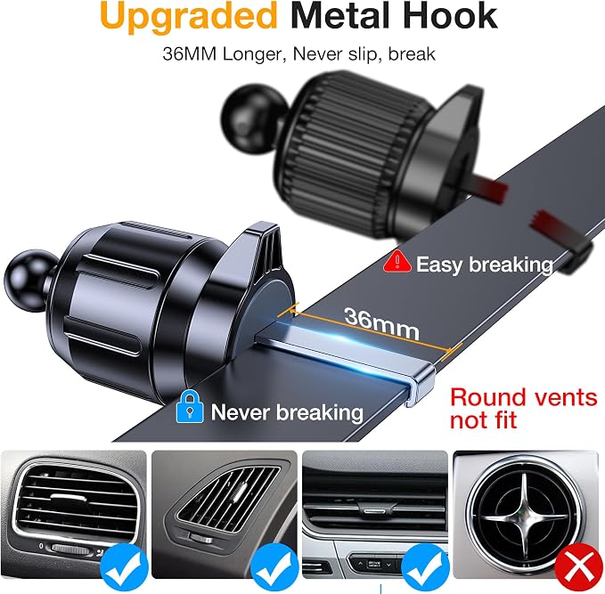 Phone Holders for Your Car Phone Holder Mount【Super Suction】 Cell Phone Holder for Car Accessories for Women Men【360° Adjustable】 Suction Phone Mount for Car, Window, Bathroom