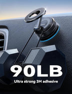 Magsafe Car Mount, Car Mount for iPhone with Strong Magnet, 360° Metal Strut Vacuum Suction Cup Phone Mount for iPhone 17 Air Pro Max/16 15 14 13 12 Series& Android Magsafe Case, Black