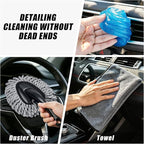 21PCS Car Detailing Kit Interior Cleaner - with Handheld Car Vacuum, Windshield Cleaning Tool, Detailing Brushes, Car Cleaning Supplies Kit for Women Men (Black)