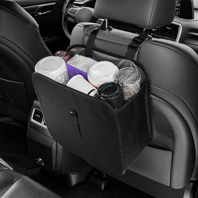 Foldable Trash Can, Collapsible Garbage Bag for Car, Hanging Waterproof Leakproof Storage Bag, Automotive Interior Accessories, Multifunctional (2 Gallon)