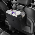 Foldable Car Trash Can, Collapsible Garbage Bag for Car, Hanging Waterproof Leakproof Trash Can Storage Bag, Automotive Interior Accessories, Multifunctional Car Storage Bag (3 Gallon)