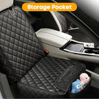 Front Seat Car Cover 2 Pack, Waterproof PU Leather Dog Car Seat Cover with Side Flaps, Nonslip Scratchproof Captain Chair Seat Cover Fits for Cars, Trucks, SUVs, Jeep