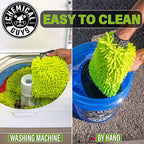CWS_101M Car Wash Starter Bundle - Maxi-Suds II Foaming Car Wash Soap, 128 oz (1 Gallon), Cherry Scent + Green Chenille Wash Mitt (2 Items) Works on Cars, Trucks, SUVs, RVs & More