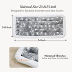 Dog Bed for Car Back Seat Soft Plush Backseat Pet Bed Mat Non-Slip Travel Pet Mat, Fuzzy Plaid Dog Seat Cover, Fit for Backseat Extenders and Trucks SUVs (Star, 54" x 24.8")