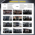 [4G+64G] Radio for Dodge Ram(2002-2006), Jeep Wrangler 2003-2006, Jeep Liberty 2002-2007, Jeep Grand Cherokee(1999-2004) – 6.86" HD Touchscreen Car Stereo with CarPlay Android Auto GPS SWC