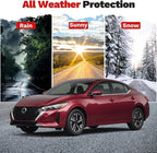 Sentra Rain Guards - Window Visors for Nissan Sentra 2020-2025, Outside-Mount Tape-On Side Window Wind Deflectors for Sentra Accessories, Vent Visors Shades Rainproof 4PCS