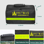 Car Roadside Emergency Kit, Auto Vehicle Safety Emergency Road Side Assistance Kits Essentials, with Jumper Cables, Safety Hammer, Reflective Warning Triangle