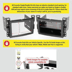 GM2500B Double DIN or Single DIN with Pocket Radio Installation Dash Kit Compatible with Select 2004-2021 GM Vehicles - Car Stereo Install Kit - See Fit Guide in Images to Verify Your Vehicle