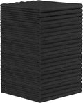Orighty Black Microfiber Cleaning Cloth, 24 Pack Highly Absorbent Cleaning Rags, Microfiber Towels for Cars, Household Cleaning Supplies, Reusable Lint Free Cloths for House, Kitchen, 12 x12 inch