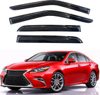 KPY Rain Guards Fit for 2013-2018 Lexus ES300h ES350, Out-Channel Window Visors Vent Wind Deflectors 4PC, Car Accessories for 2013-2018 Lexus ES Series