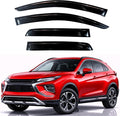 KPY Rain Guards Fit for 2018-2026 Mitsubishi Eclipse Cross, Out-Channel Window Visors Vent Wind Deflectors 4PC, Car Accessories for 18-26 Eclipse Cross
