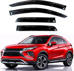 KPY Rain Guards Fit for 2018-2026 Mitsubishi Eclipse Cross, Out-Channel Window Visors Vent Wind Deflectors 4PC, Car Accessories for 18-26 Eclipse Cross