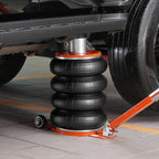 Air Jack, 6 Ton/13000 lbs Quadruple Bag Air Jack, Lift up to 26.5", with Heightened Column & Adjustable Handle, Thick Rubber Pad, 2-5 S Fast Lifting Pneumatic Jack for Car, SUV, Pickup Truck